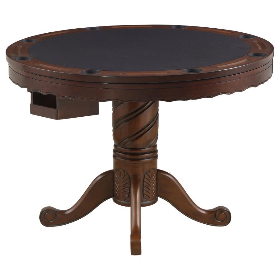 Turk - 5 Piece Dining And Game Table Set - Tobacco