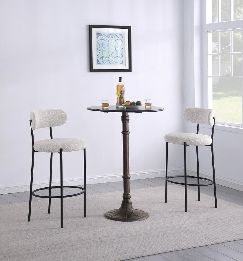 Viola - Boucle Upholstered Bar Stool (Set of 2)