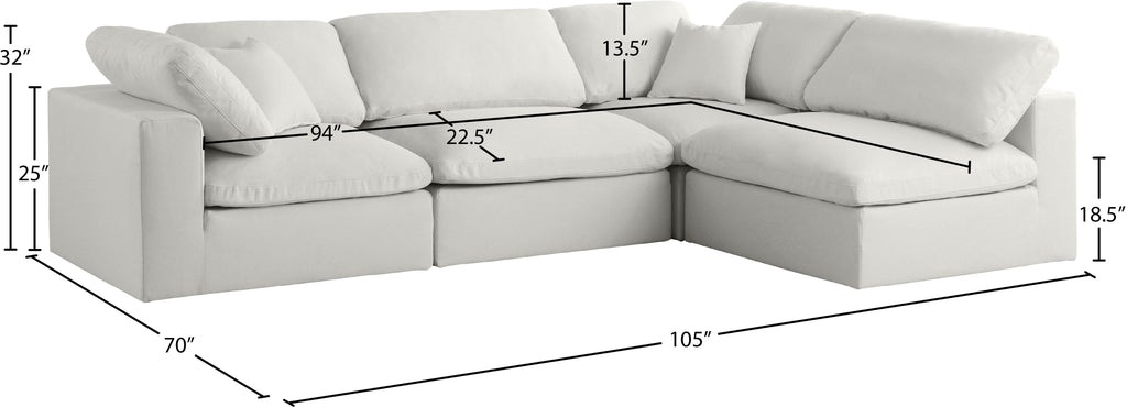 Plush - 4 Piece Modular Sectional