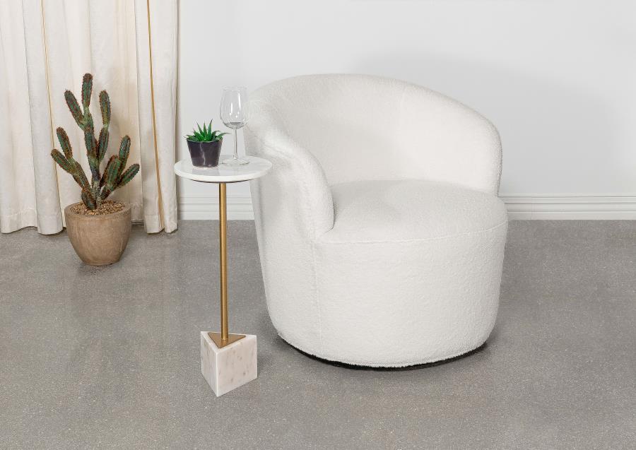 Joyce - Upholstered Barrel Back Swivel Chair