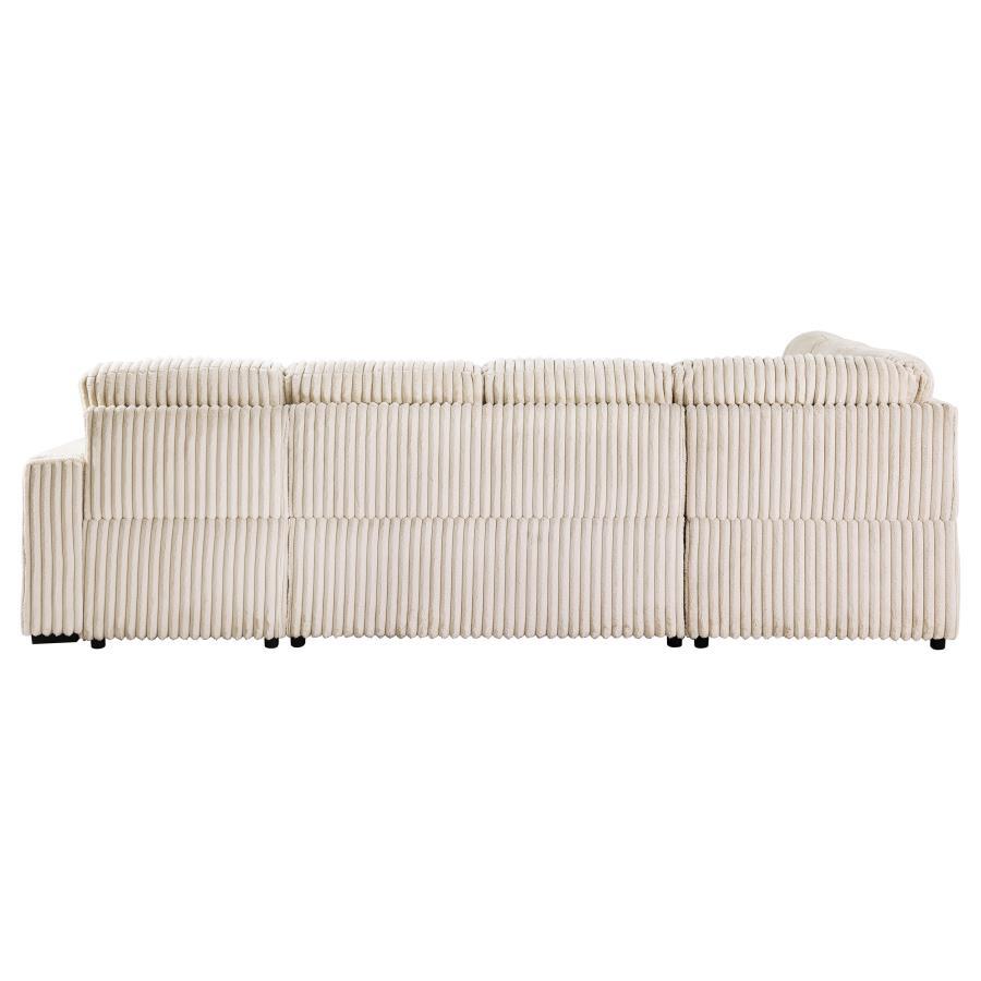 Devonshire - Sleeper Sectional Sofa Storage Chaise - Camel