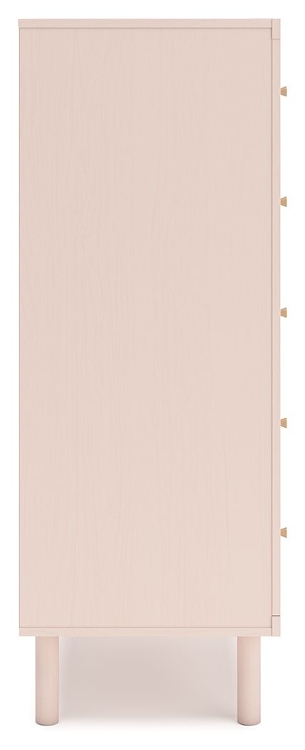 Wistenpine - Blush - Five Drawer Chest