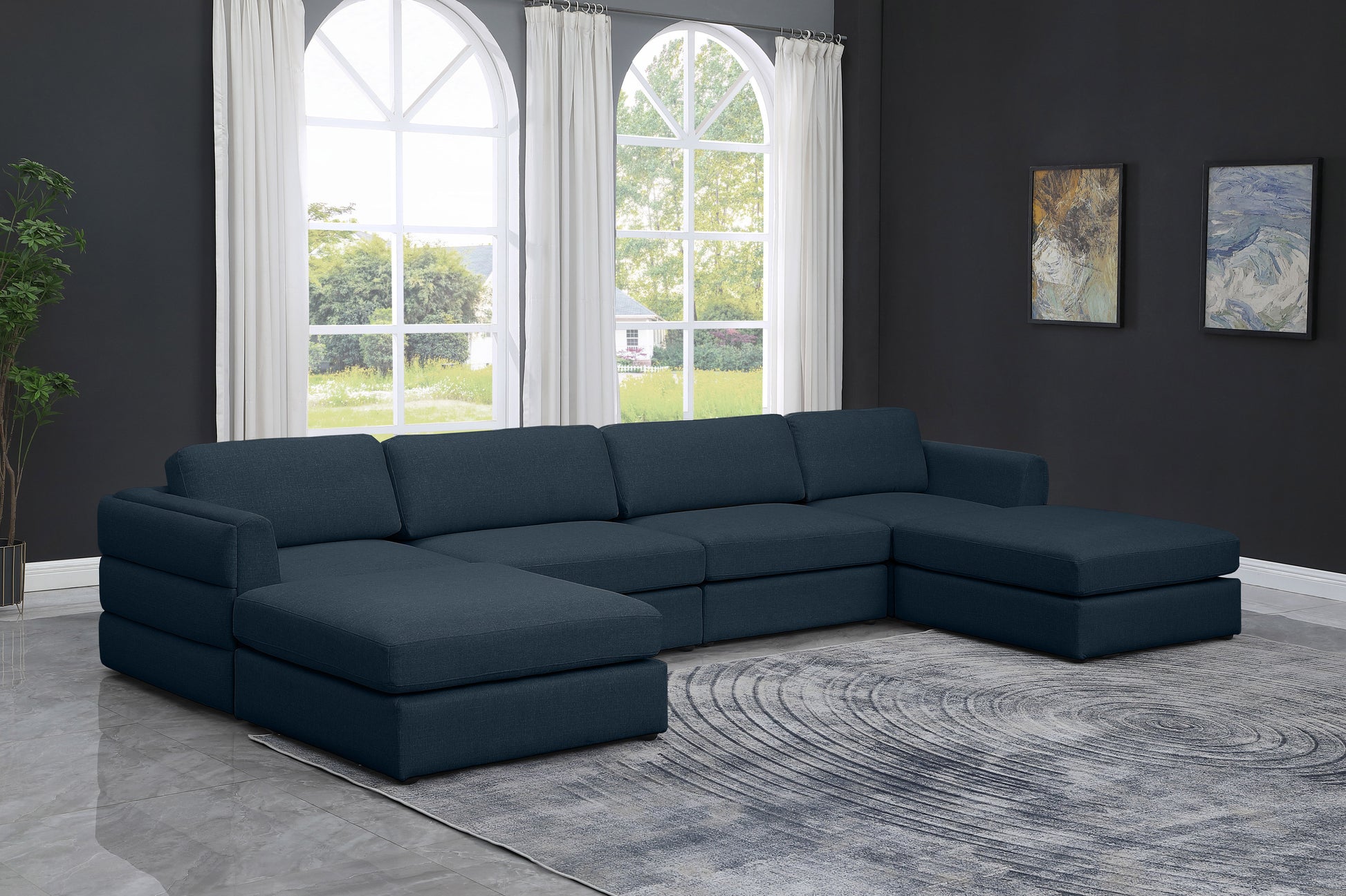 Beckham - 6 Piece Double Chaise Modular Sectional