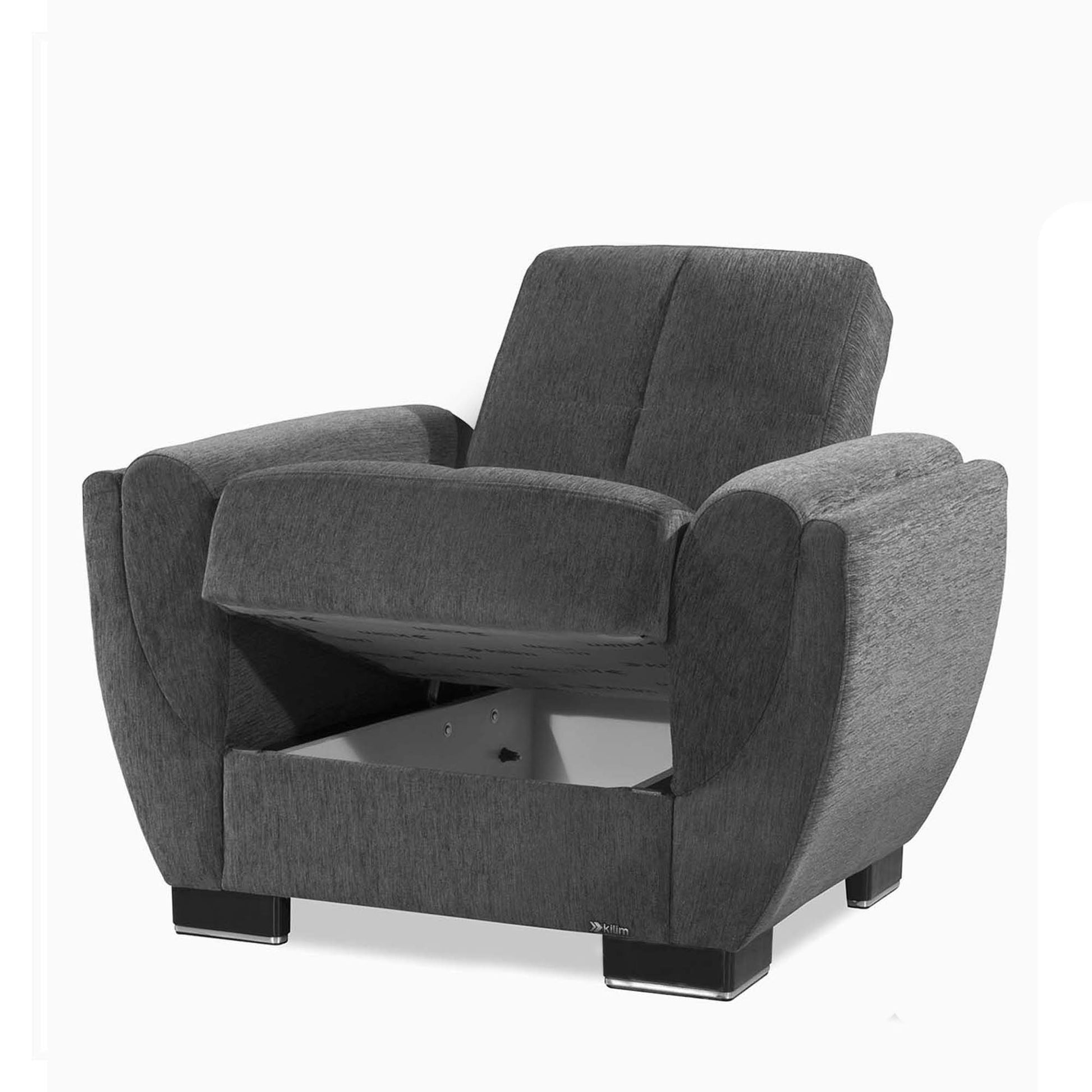 Ottomanson Armada Air - Upholstered Convertible Armchair With Storage