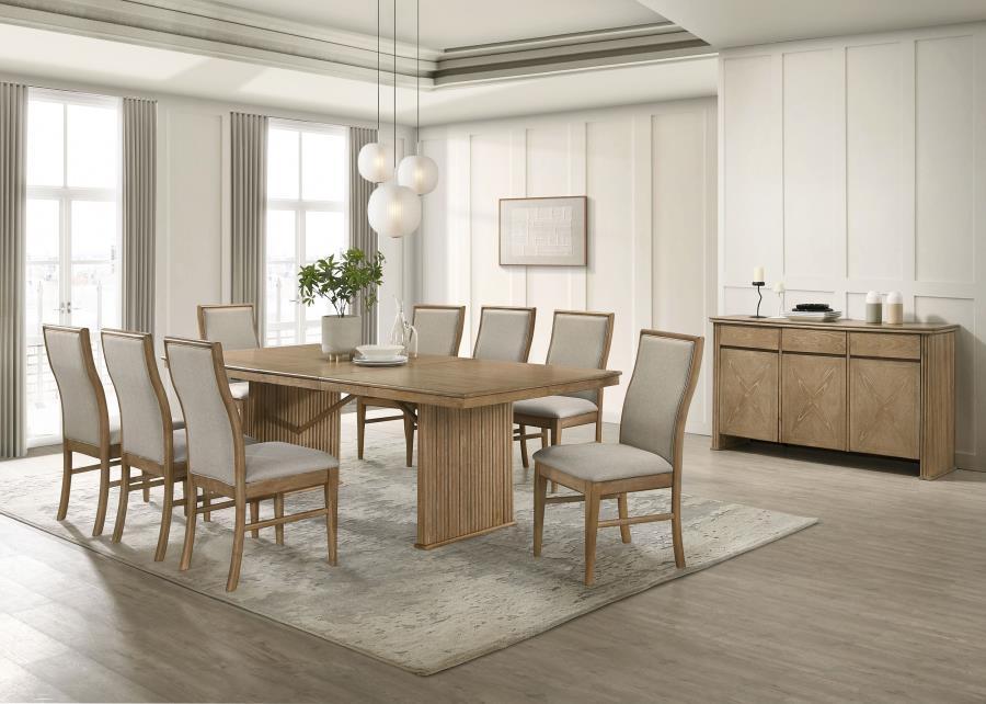 Adina - Extension Dining Table - Distressed Light Brown