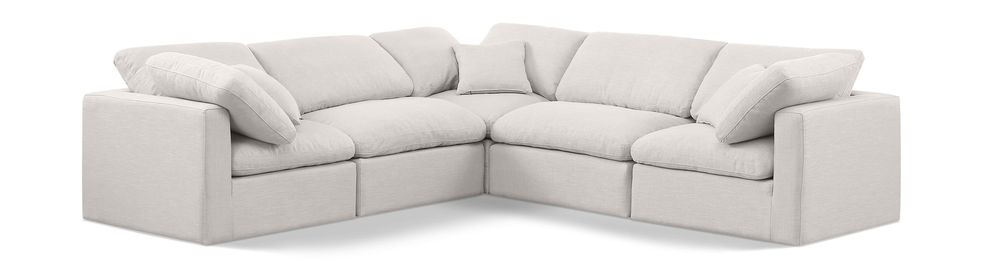 Indulge - Linen 5 Piece Modular Corner Sectional