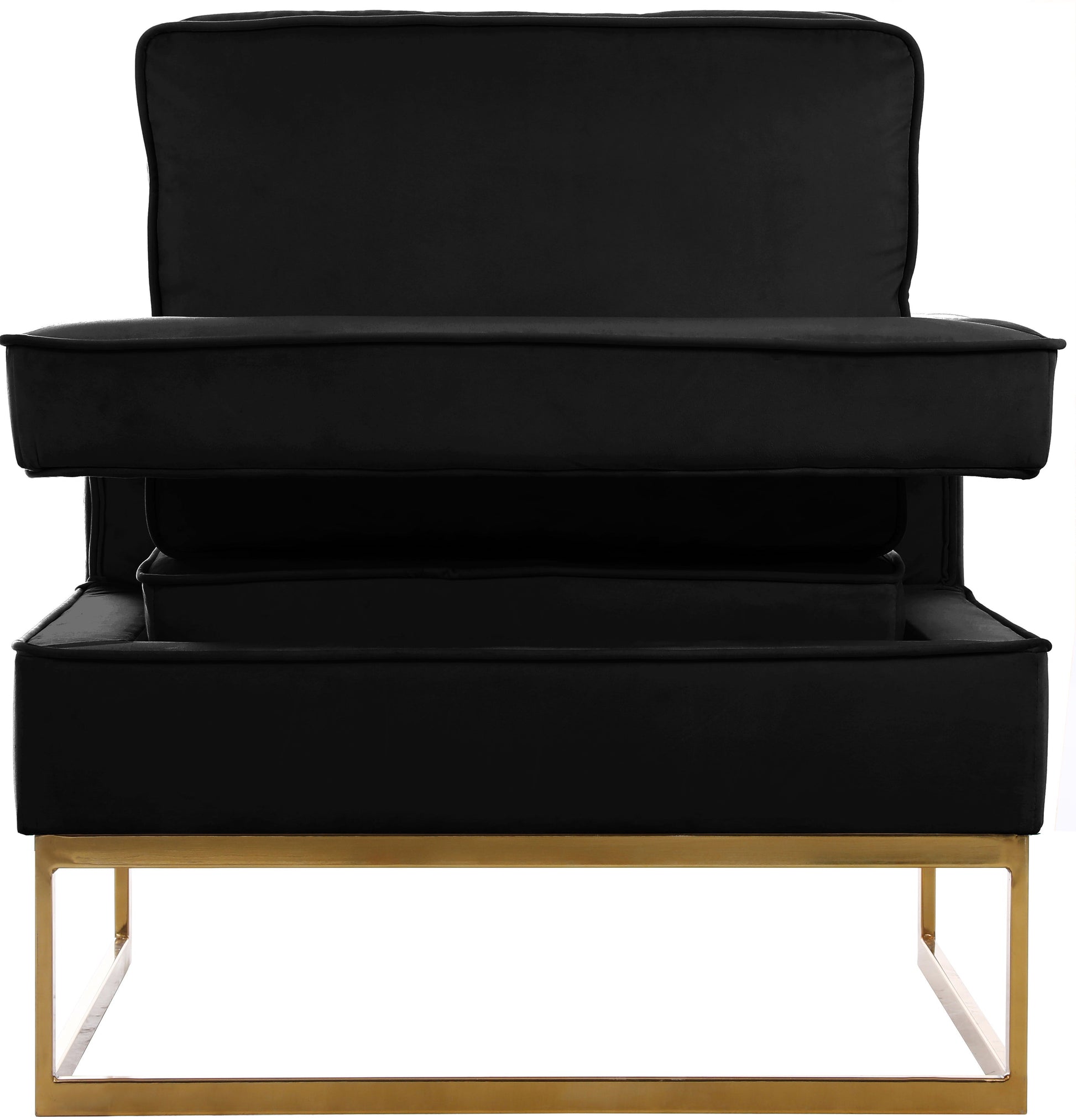 Noah - Accent Chair with Gold Legs