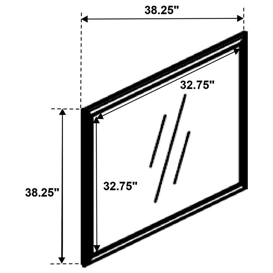Louis - Philippe Dresser Mirror - White