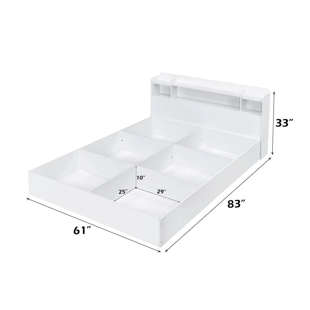 Perse - Queen Bed - White Finish