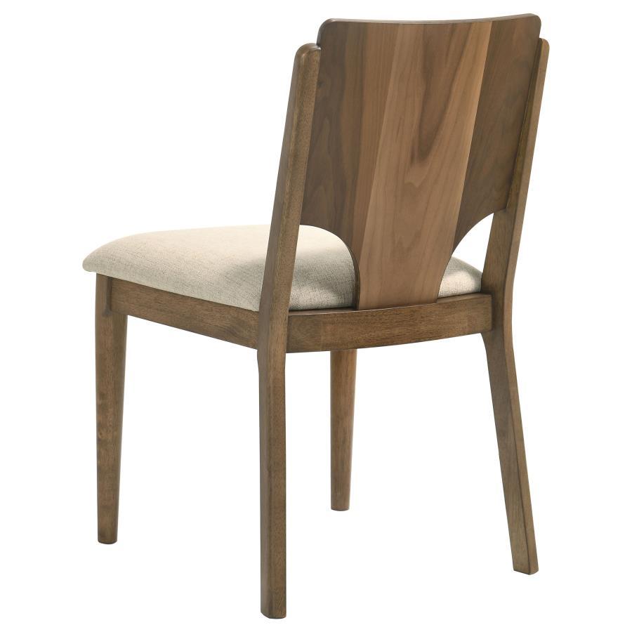 Crestmore - Dining Chair Upholstered Seat (Set of 2) - Walnut
