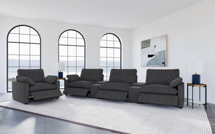 Collins - Upholstered Power Recliner Chair