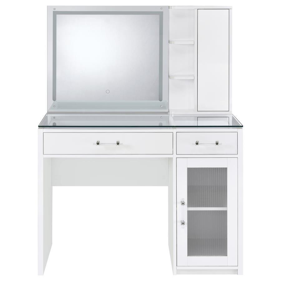 Flora - 2-Drawer Vanity Set With LED Mirror