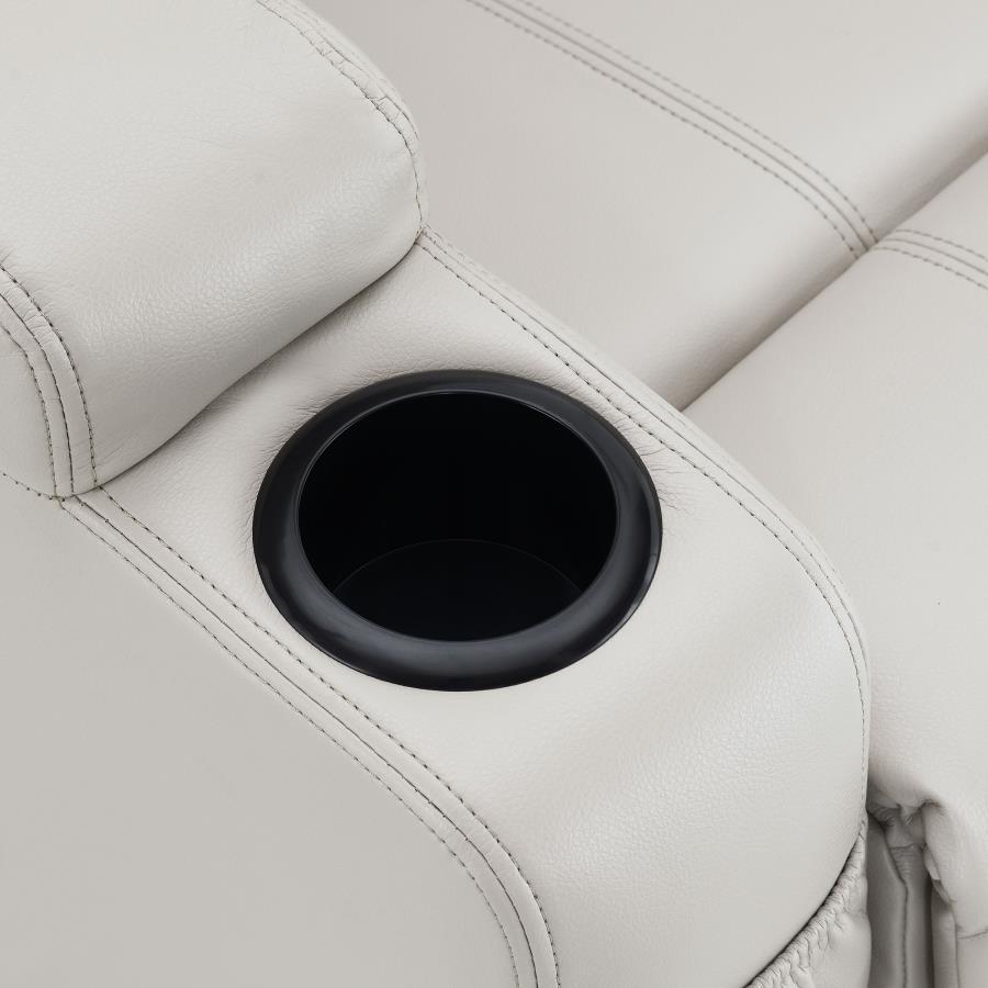 Sanger - Upholstered Power Lift Massage Recliner