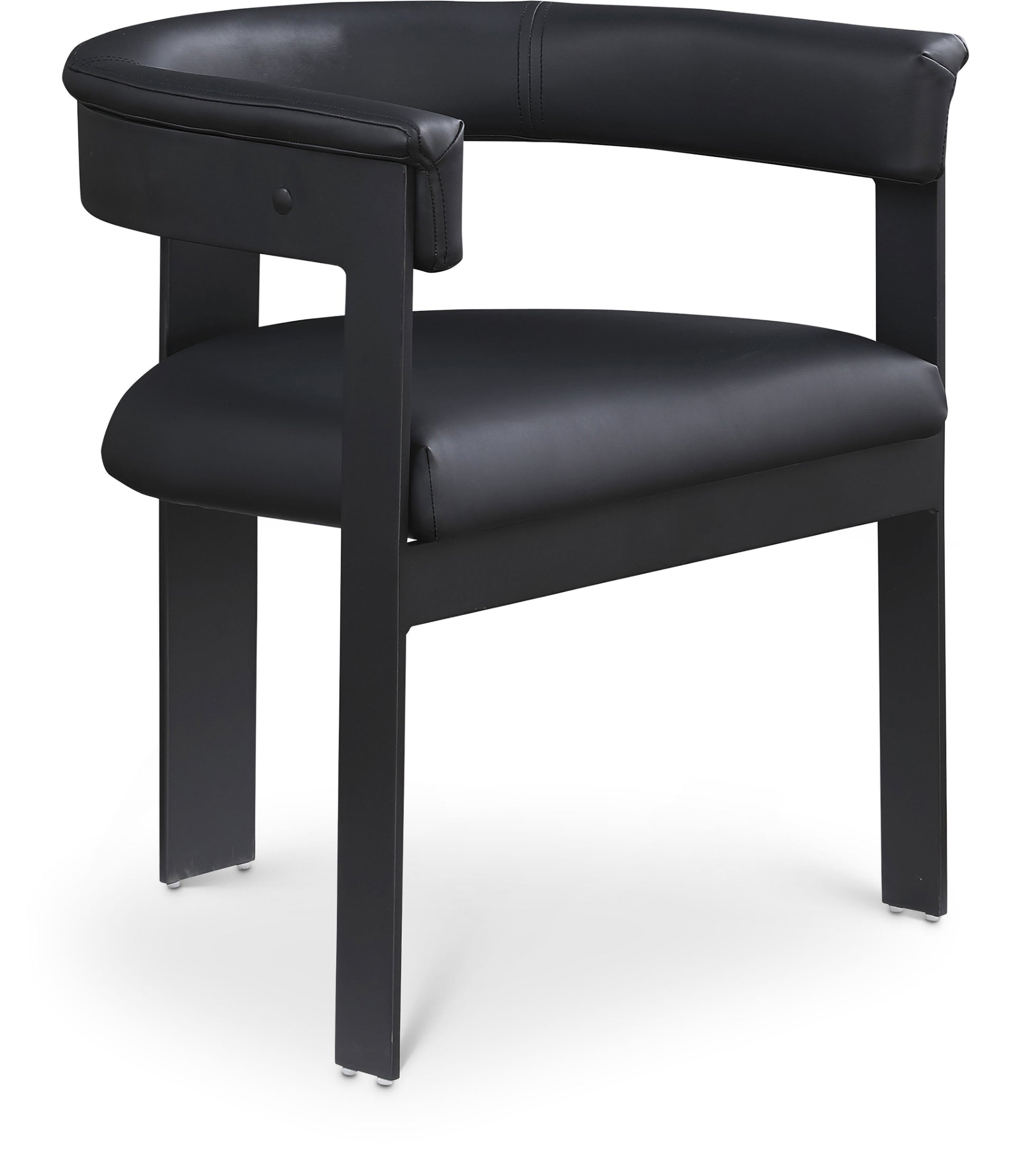 Romeo - Faux Leather Dining Chair With Black Base (Set of 2)