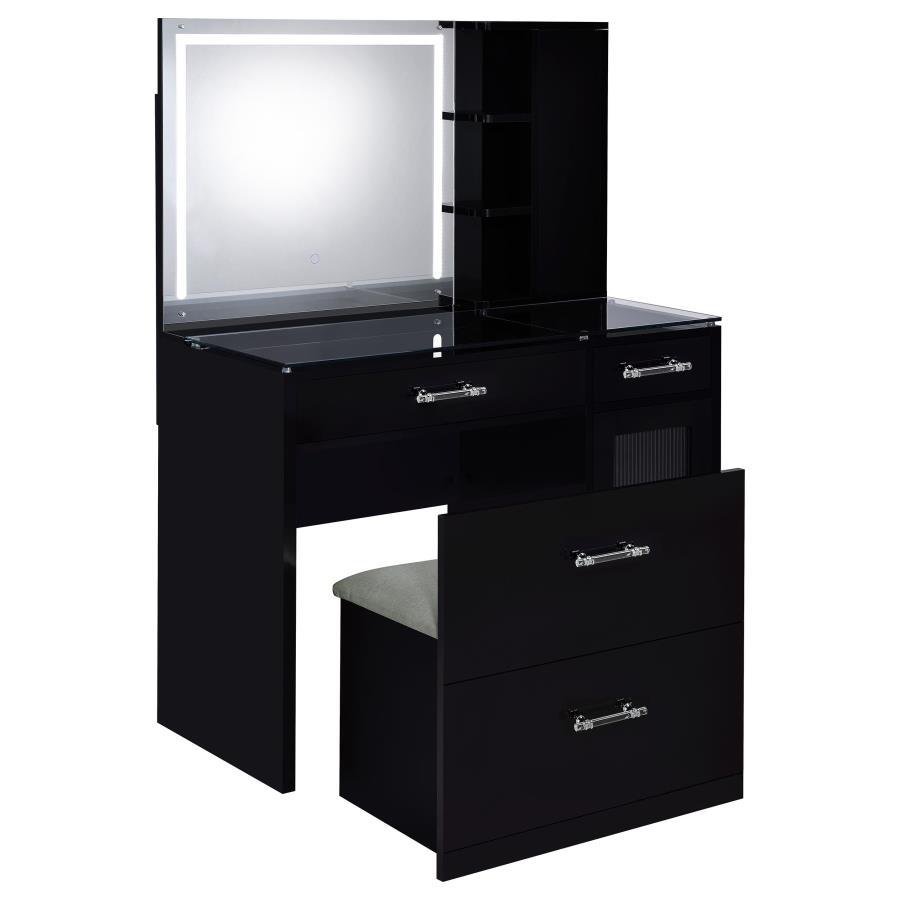Flora - 2-Drawer Vanity Set With LED Mirror