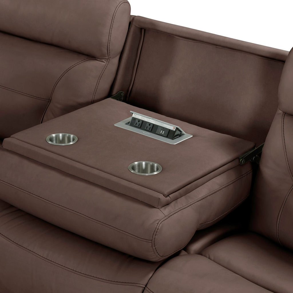 Beckham - 7 Piece Sectional - Brown