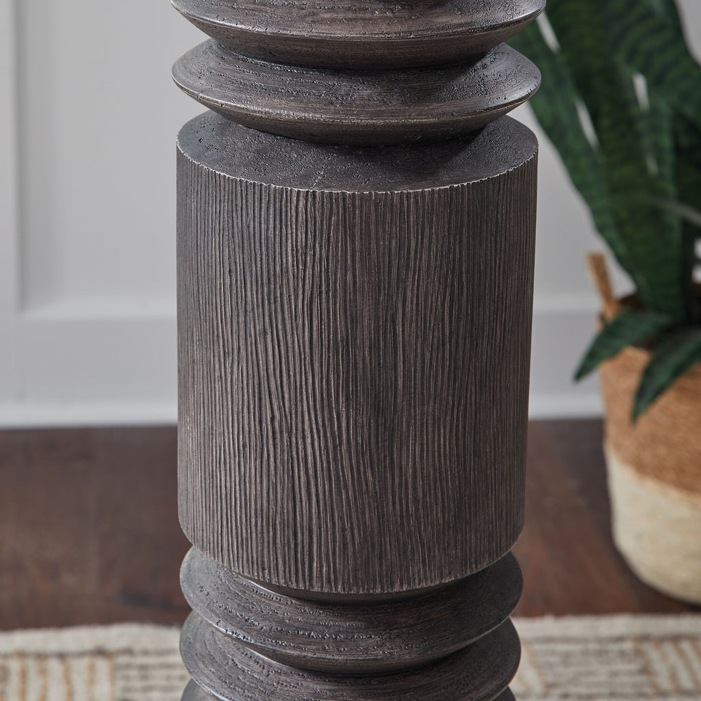 Fainwell - Distressed Black - Poly Floor Lamp