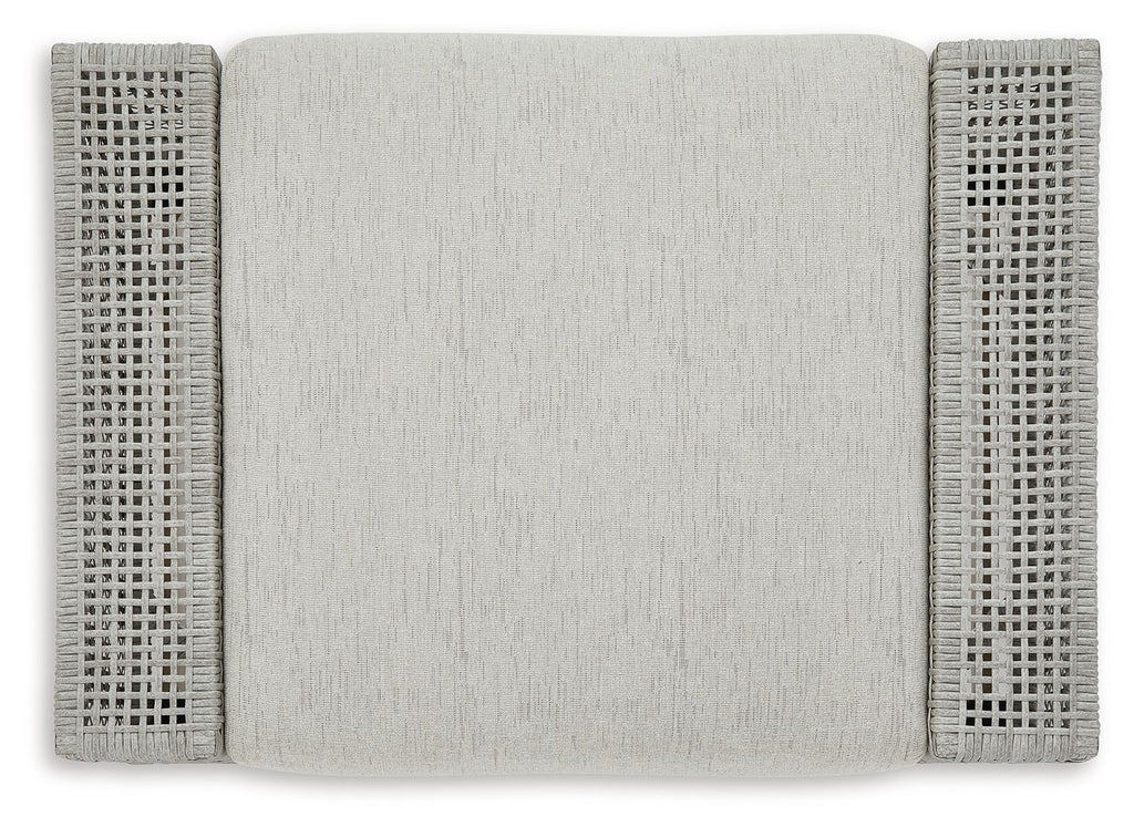 Seton Creek - Gray - Ottoman With Cushion