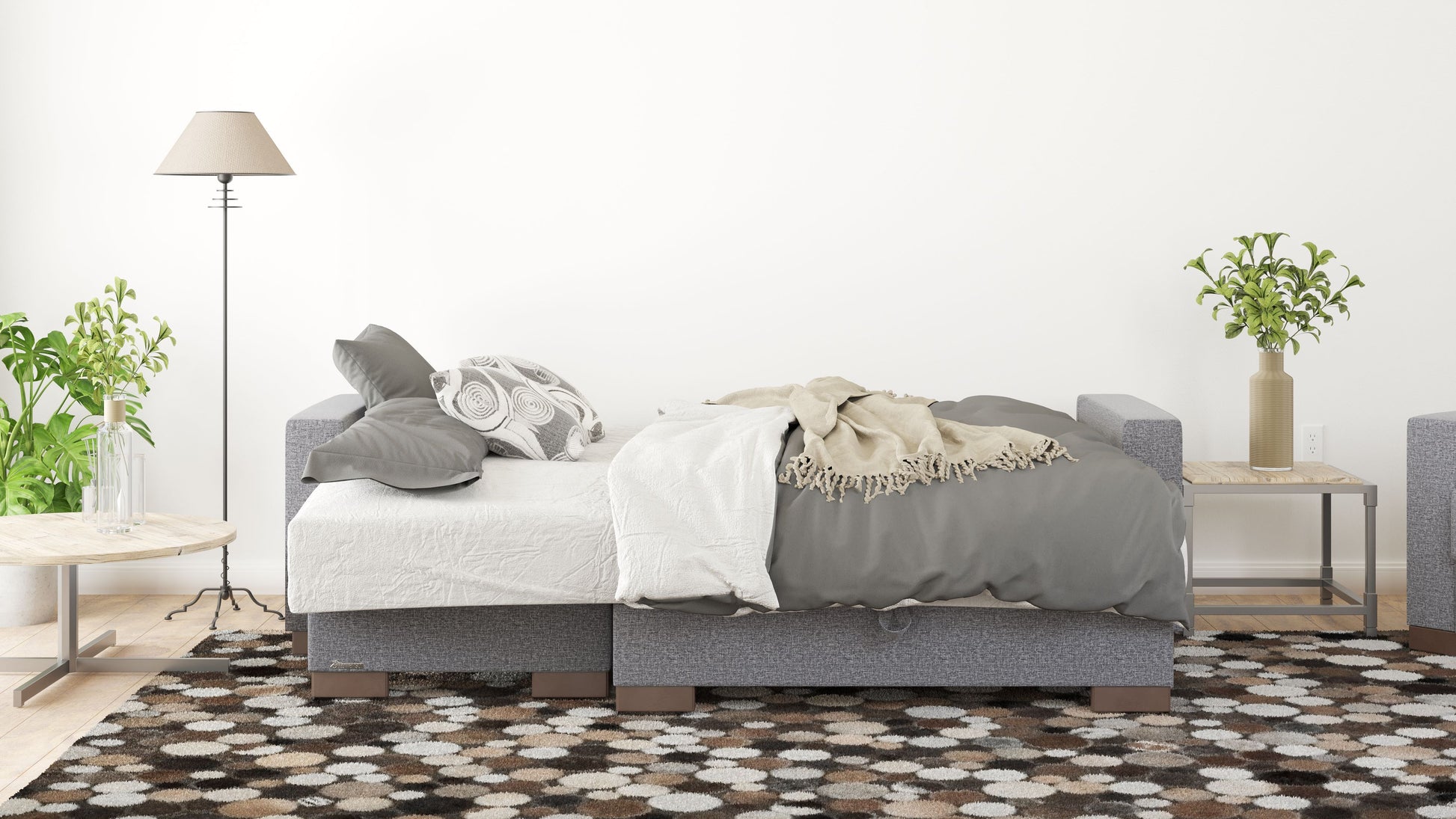 Ottomanson Armada - Upholstered Convertible Chaise Lounge With Storage - Polyester