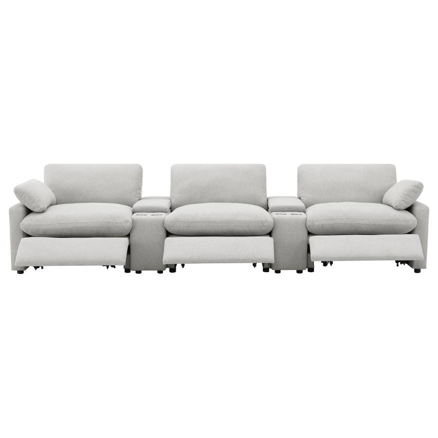 Collins - 5-Piece Power Reclining Home Theater Seating