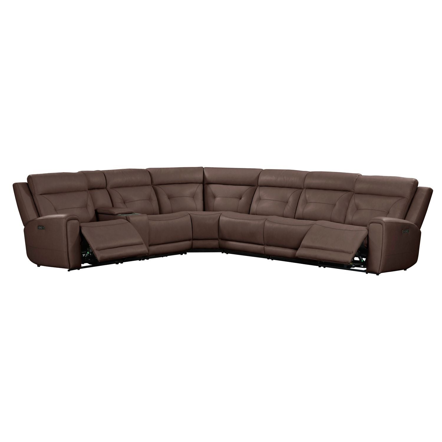 Beckham - 7 Piece Sectional - Brown
