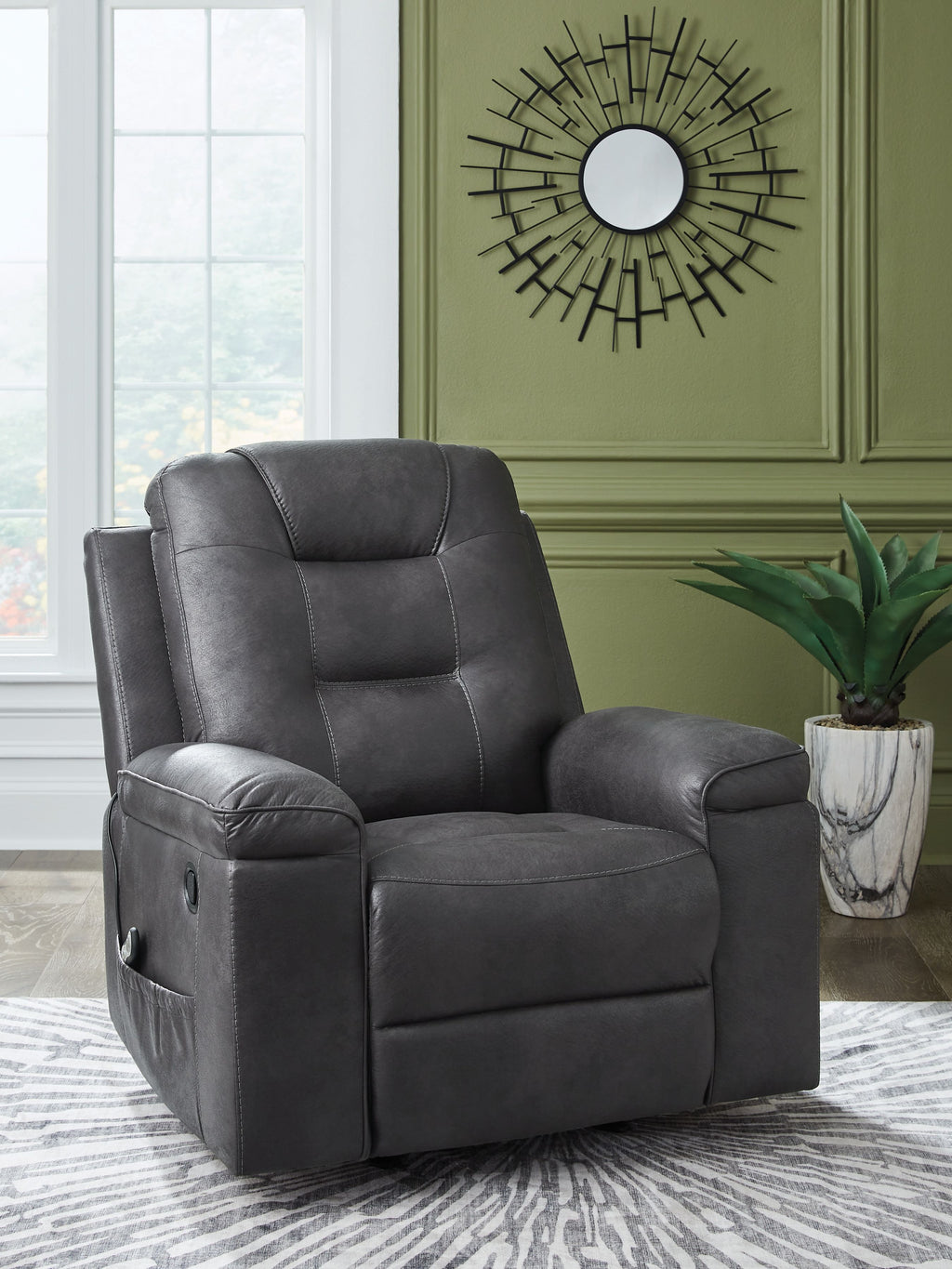 Stockworth - Granite - Rocker Recliner