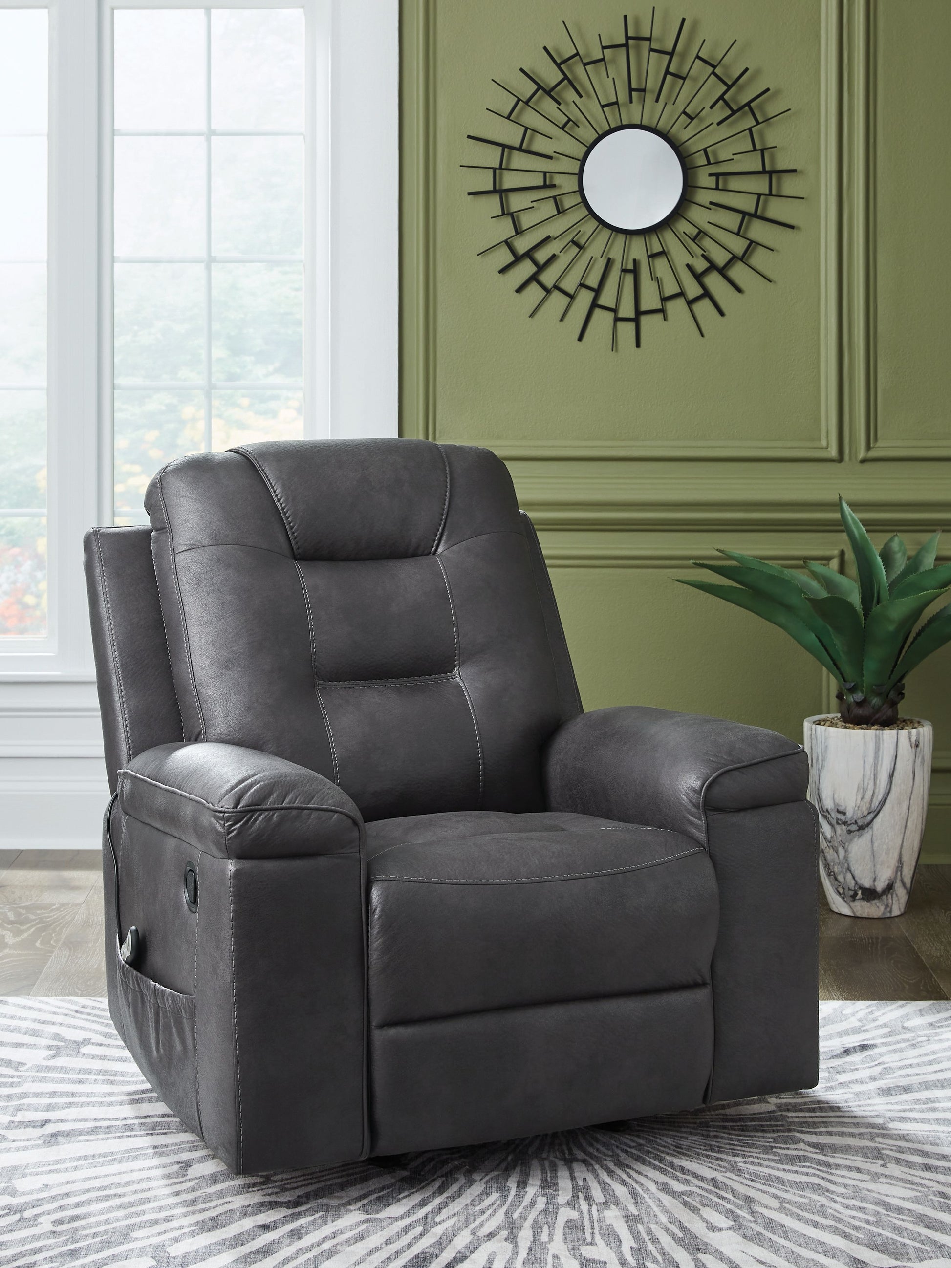 Stockworth - Granite - Rocker Recliner