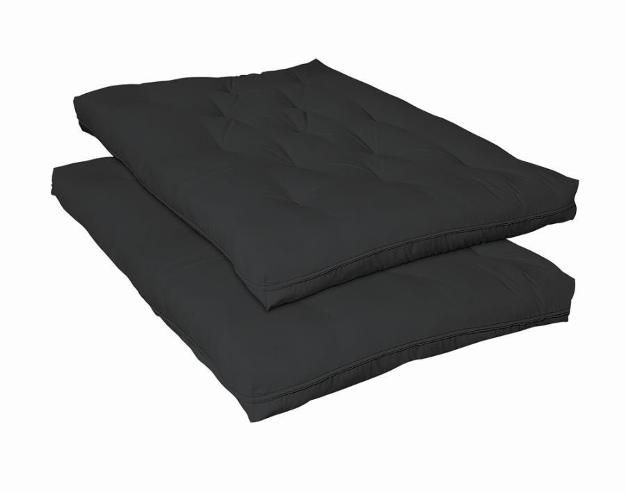 7" Deluxe Innerspring Futon Pad - Black