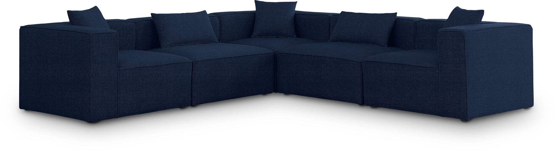 Cube - Linen 5 Piece Modular Corner Sectional
