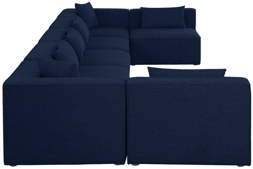 Cube - Linen 7 Piece Modular U-Shaped Sectional