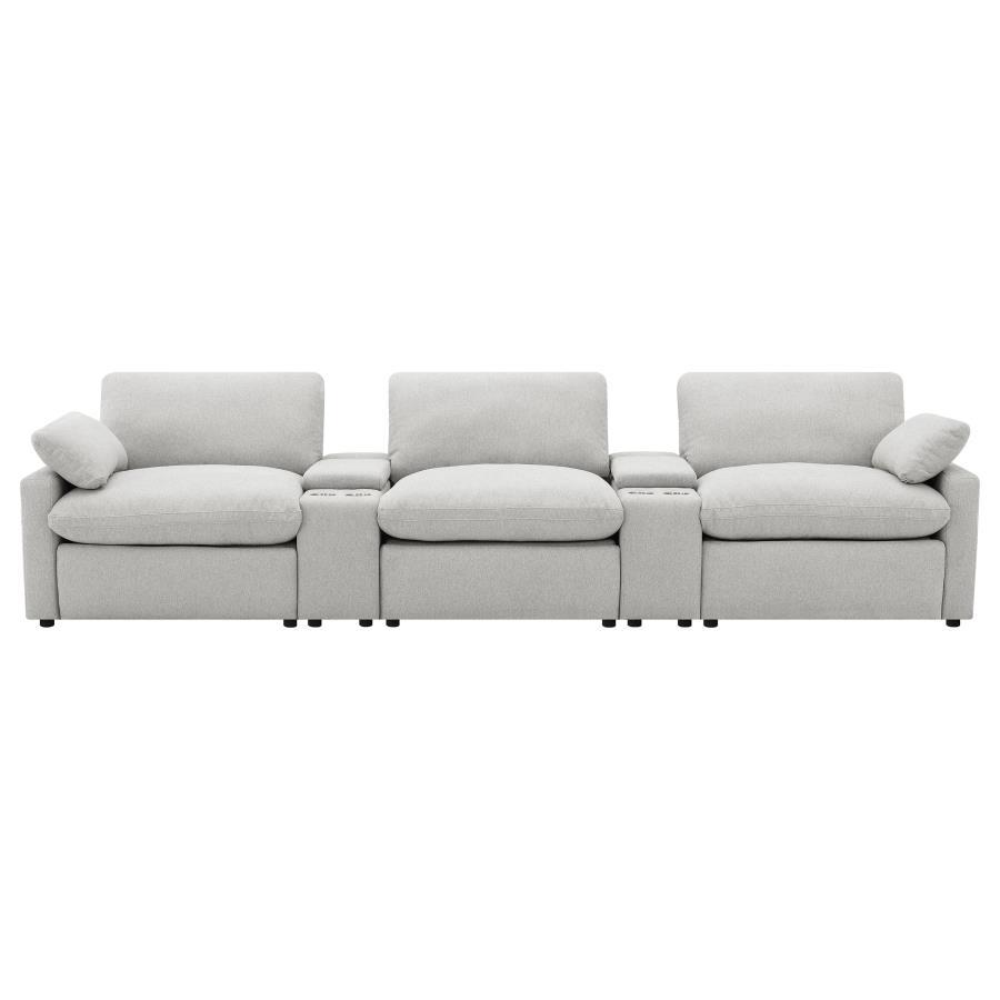 Collins - 5-Piece Power Reclining Home Theater Seating