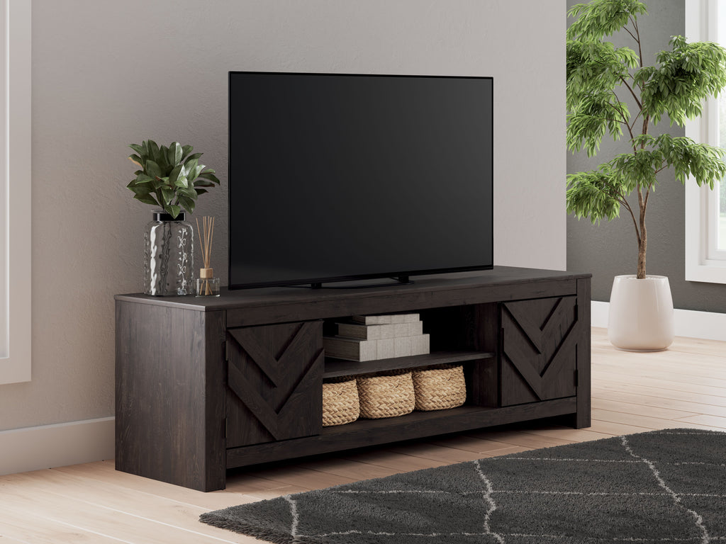 Cayboni - LG TV Stand With Fireplace Option