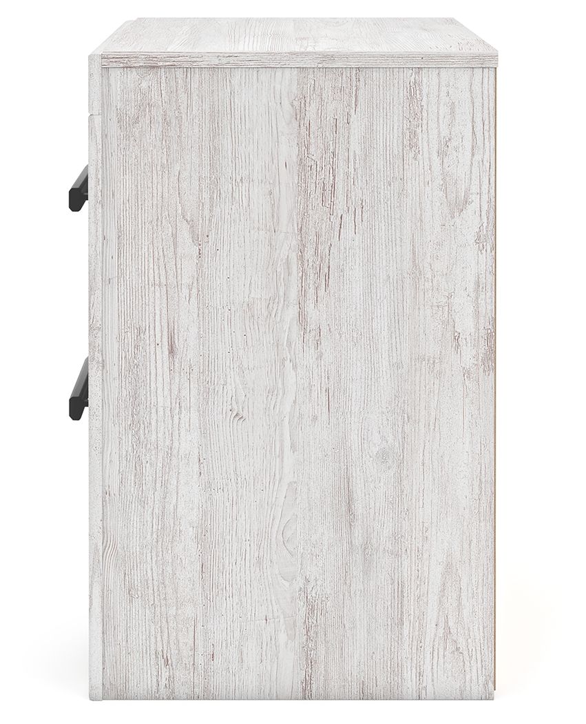 Cayboni - Whitewash - Two Drawer Night Stand