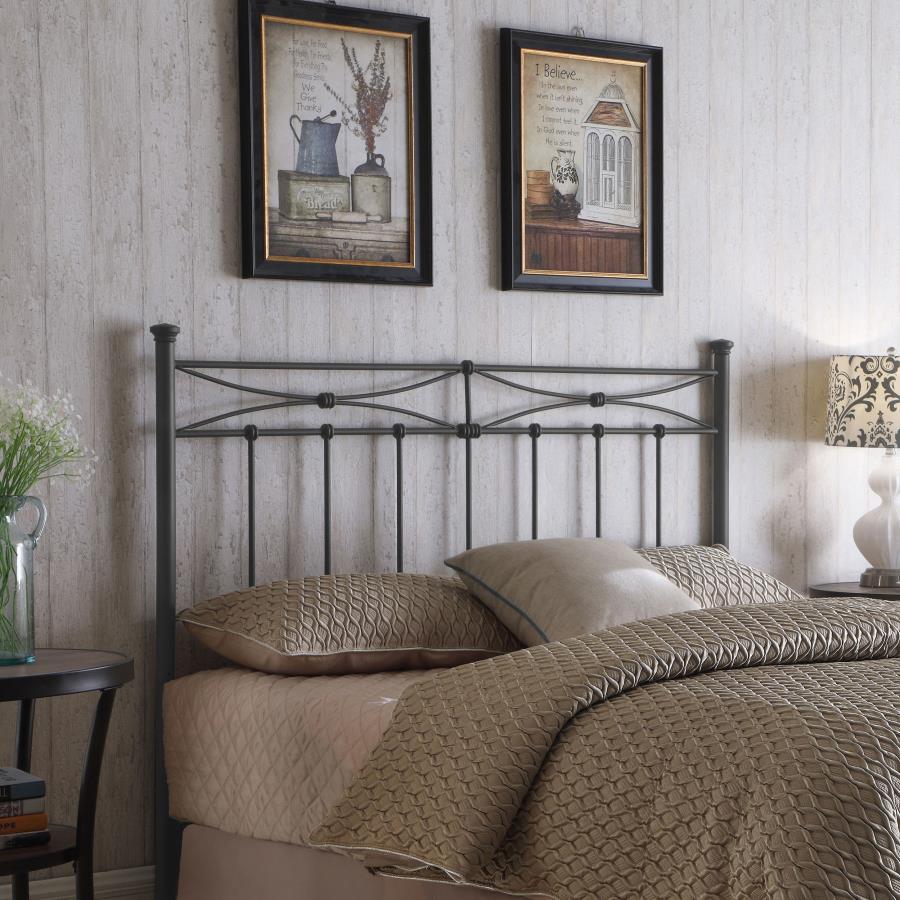 Lane - Metal Queen Or Full Open Frame Headboard - Rustic Bronze