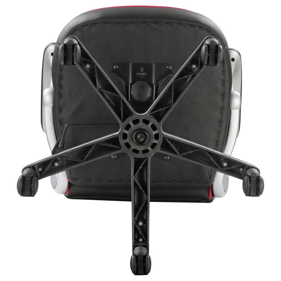 Lucas - Upholstered Adjustable Home Office Desk Chair - Black