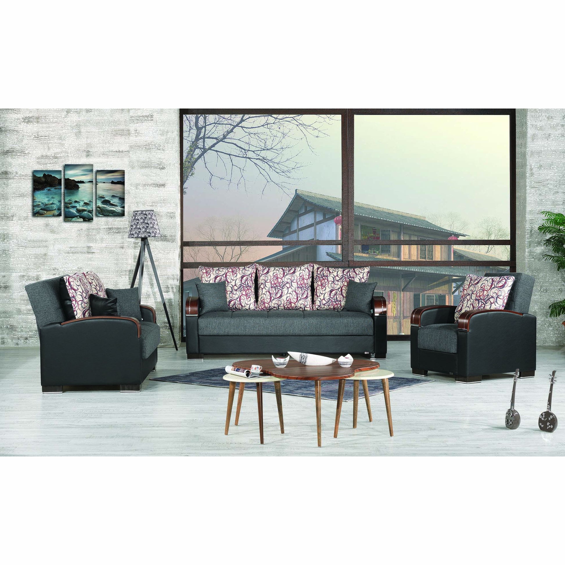 Ottomanson Mobimax - Upholstered Convertible Armchair With Storage