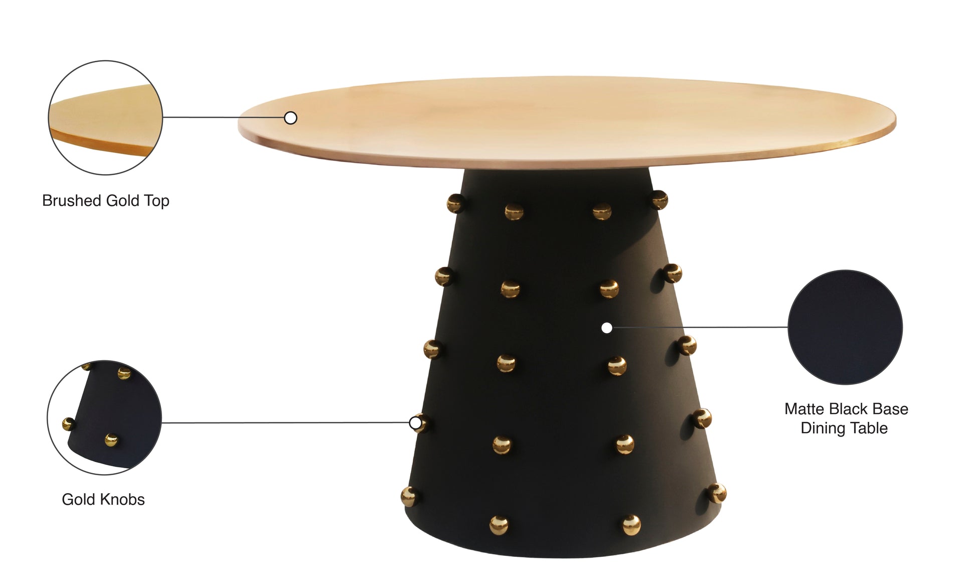 Raven - Dining Table - Black