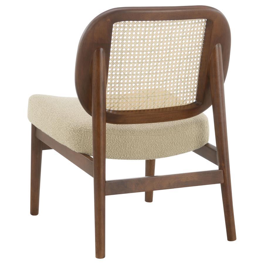 Rayo - Rattan Cane Back Accent Chair With Padded Seat