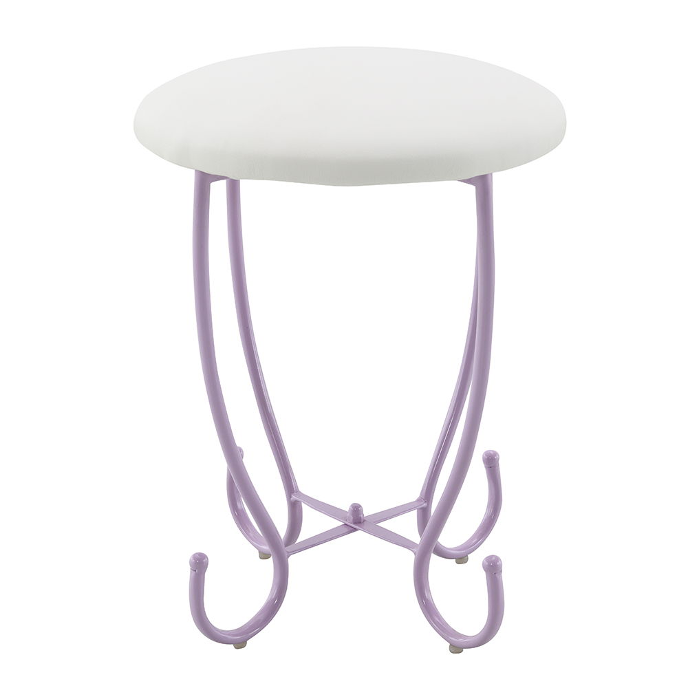 Priya II - Vanity Desk - White & Light Purple