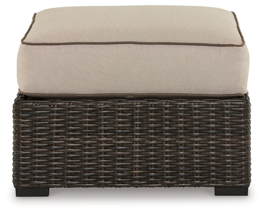 Coastline Bay - Brown - Ottoman With Cushion