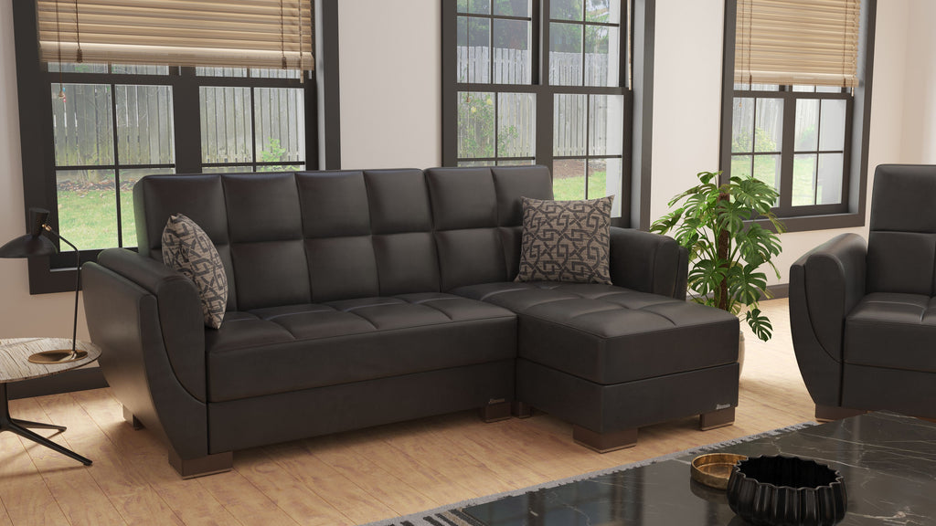 Ottomanson Armada Air - Upholstered Convertible Chaise Lounge With Storage