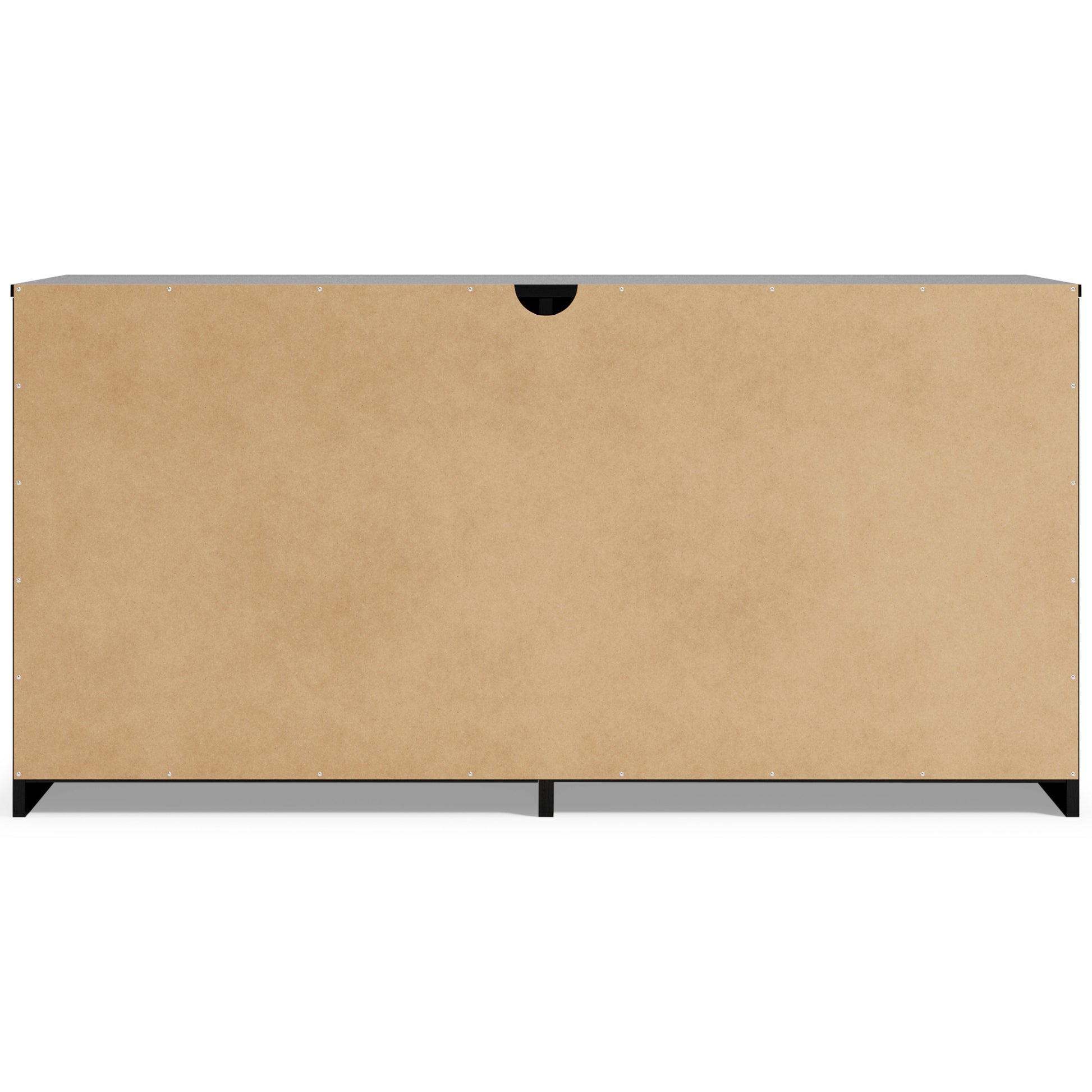 Finch - Black - Six Drawer Dresser