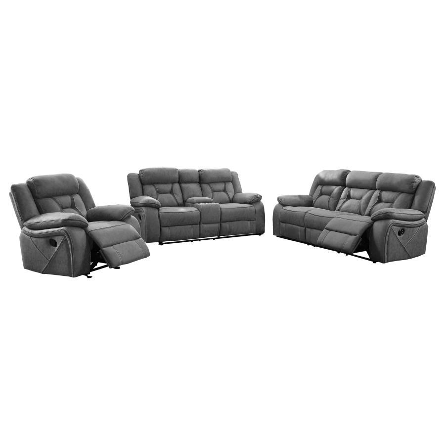 Higgins - Upholstered Motion Reclining Sofa Set