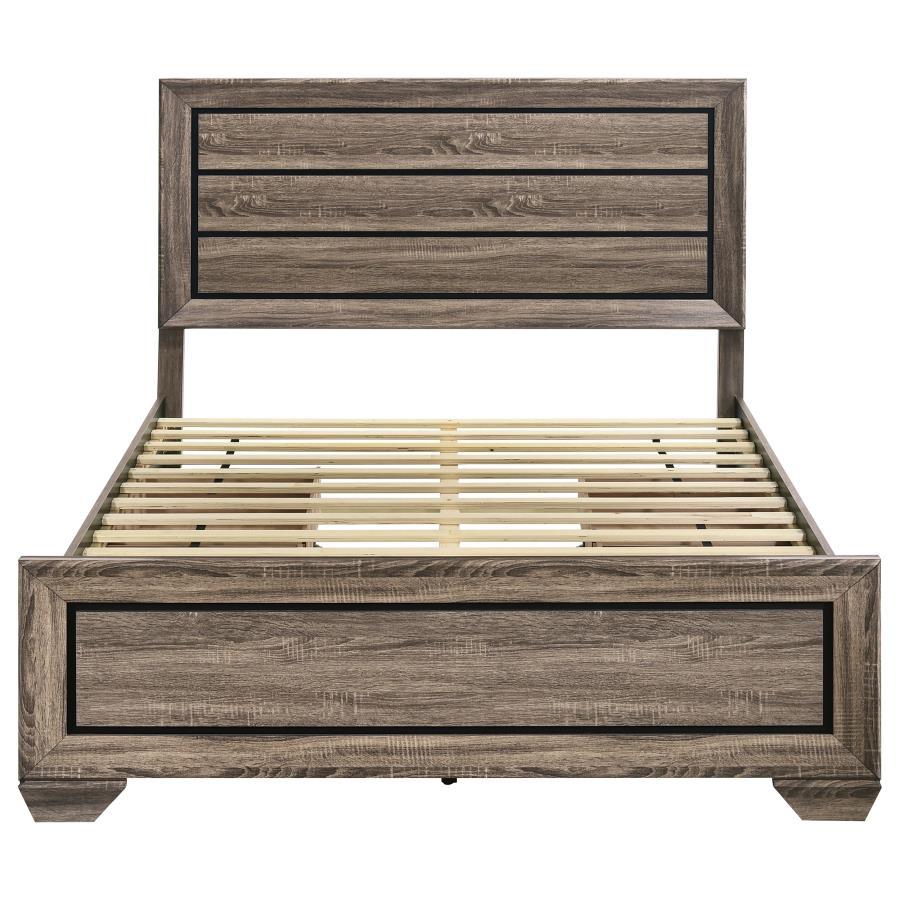 Kauffman - Wood Storage Panel Bed