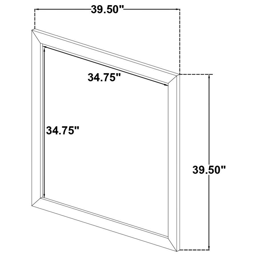 Oakglen - Dresser Mirror - Weathered Oak