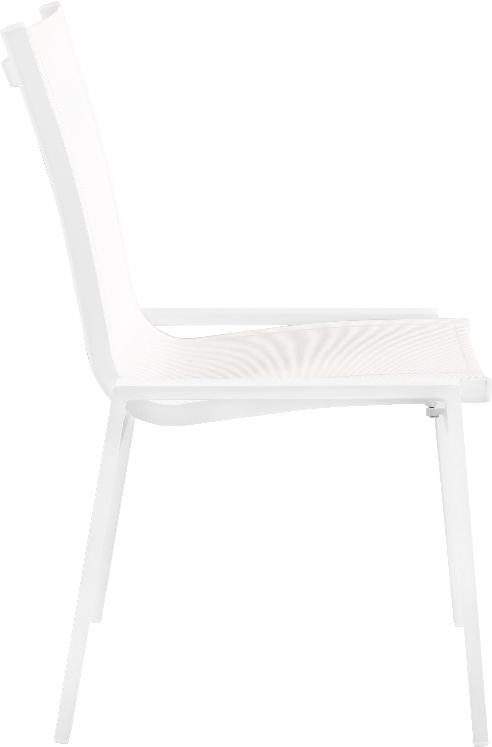 Nizuc - Outdoor Patio Dining Chair With White Frame (Set of 2)