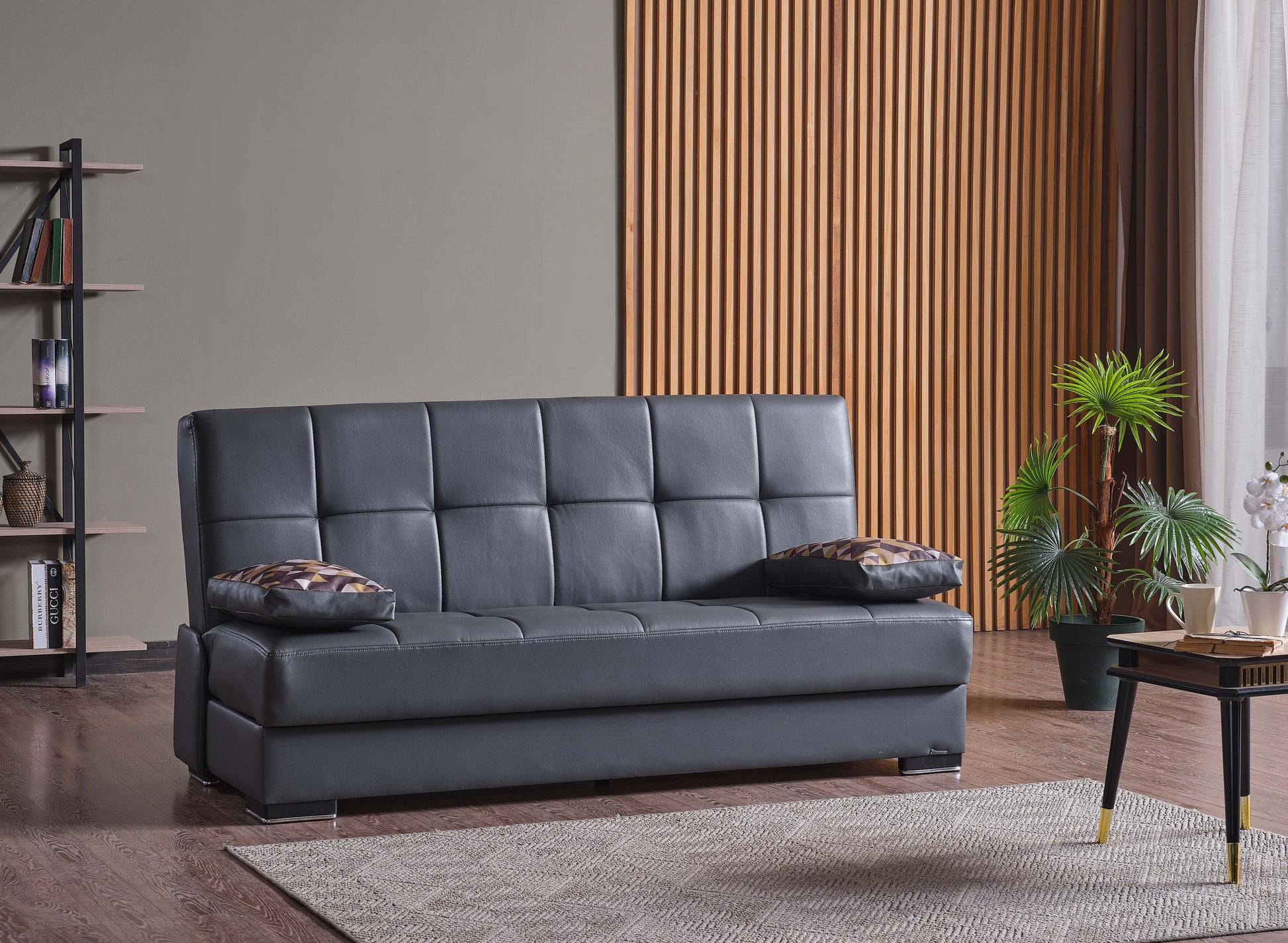 Ottomanson Soho - Upholstered Convertible Sofabed With Storage - PU