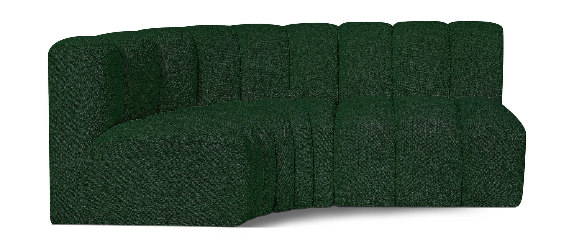 Arc - Boucle Fabric 3 Piece Sofa