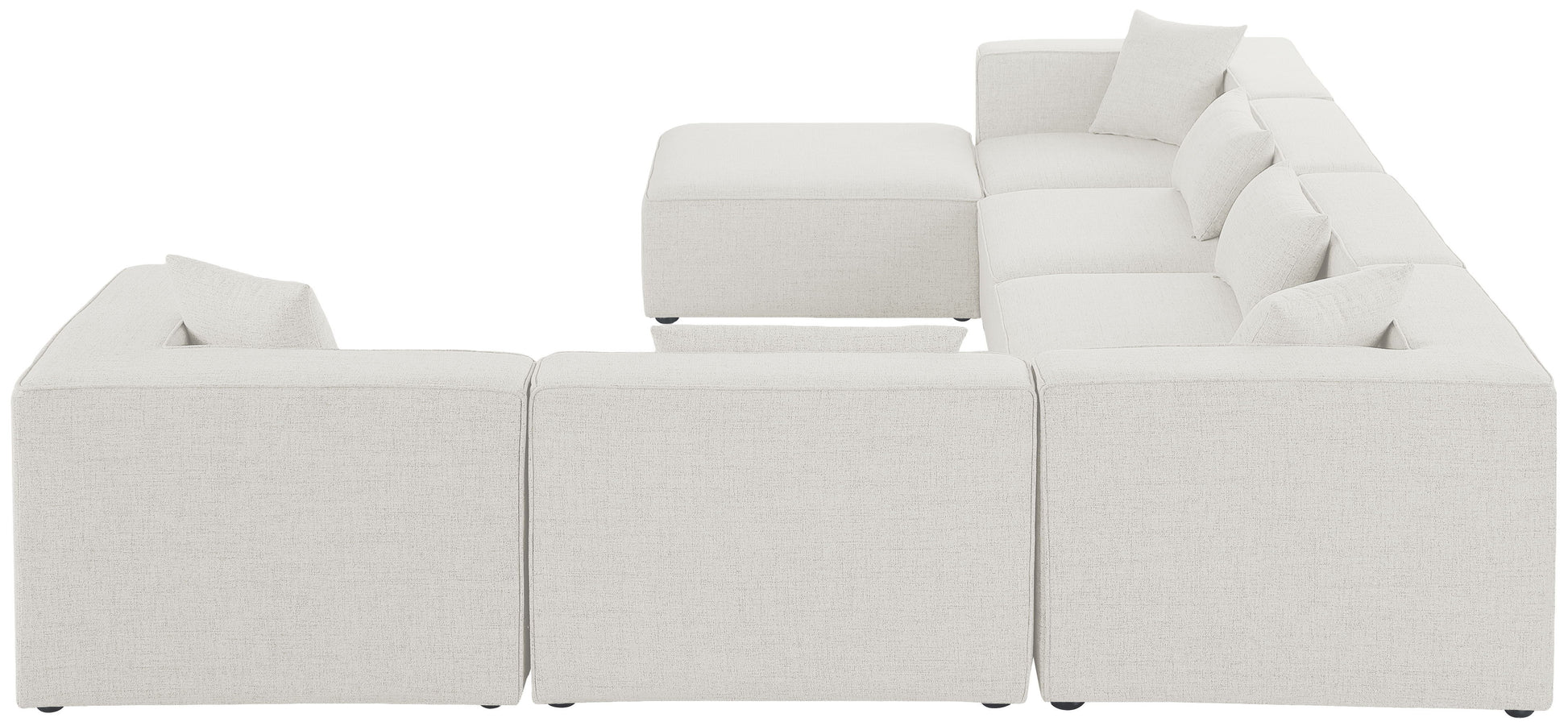 Cube - Linen 7 Piece Modular Sectional