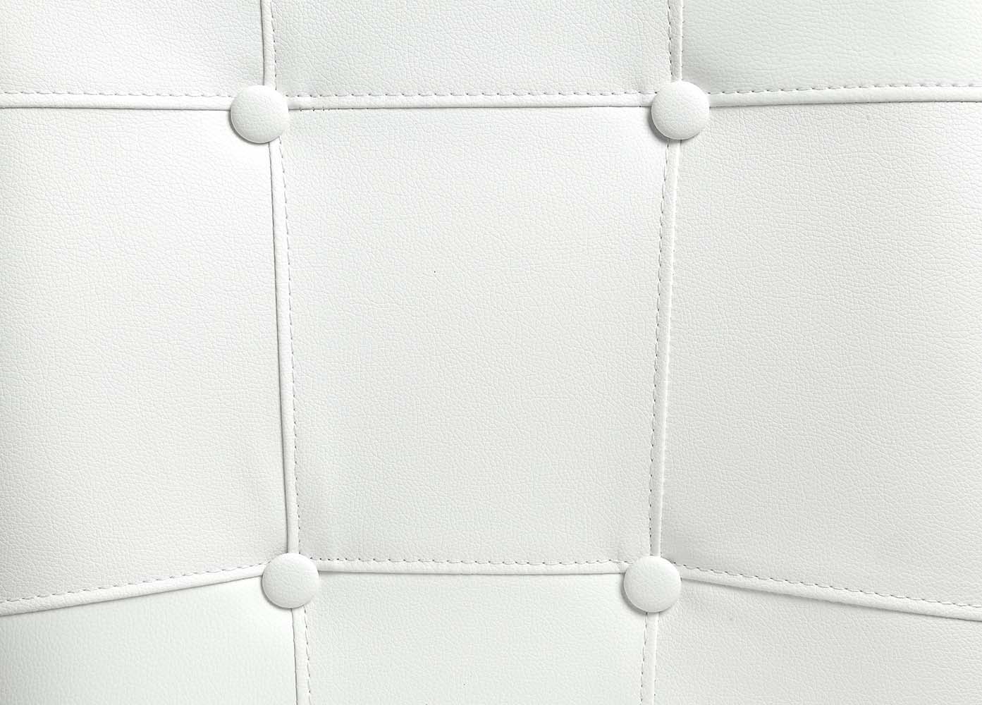 Hussein - Side Chair (Set of 2) - White PU & Black Finish